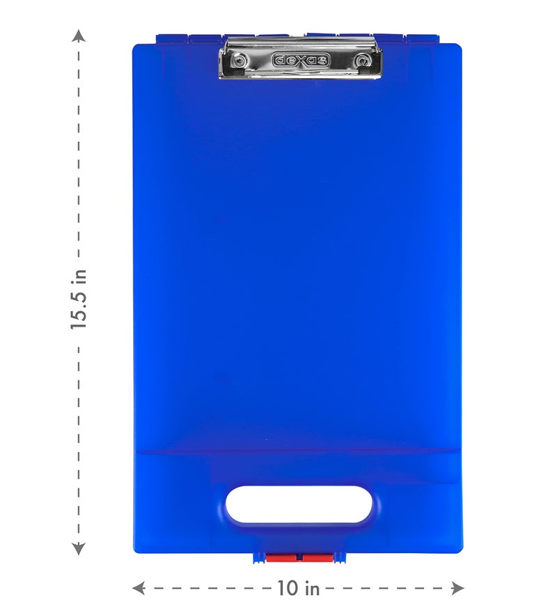 Dexas Clipcase Storage Clipboard with Handle, Blue - Image 2